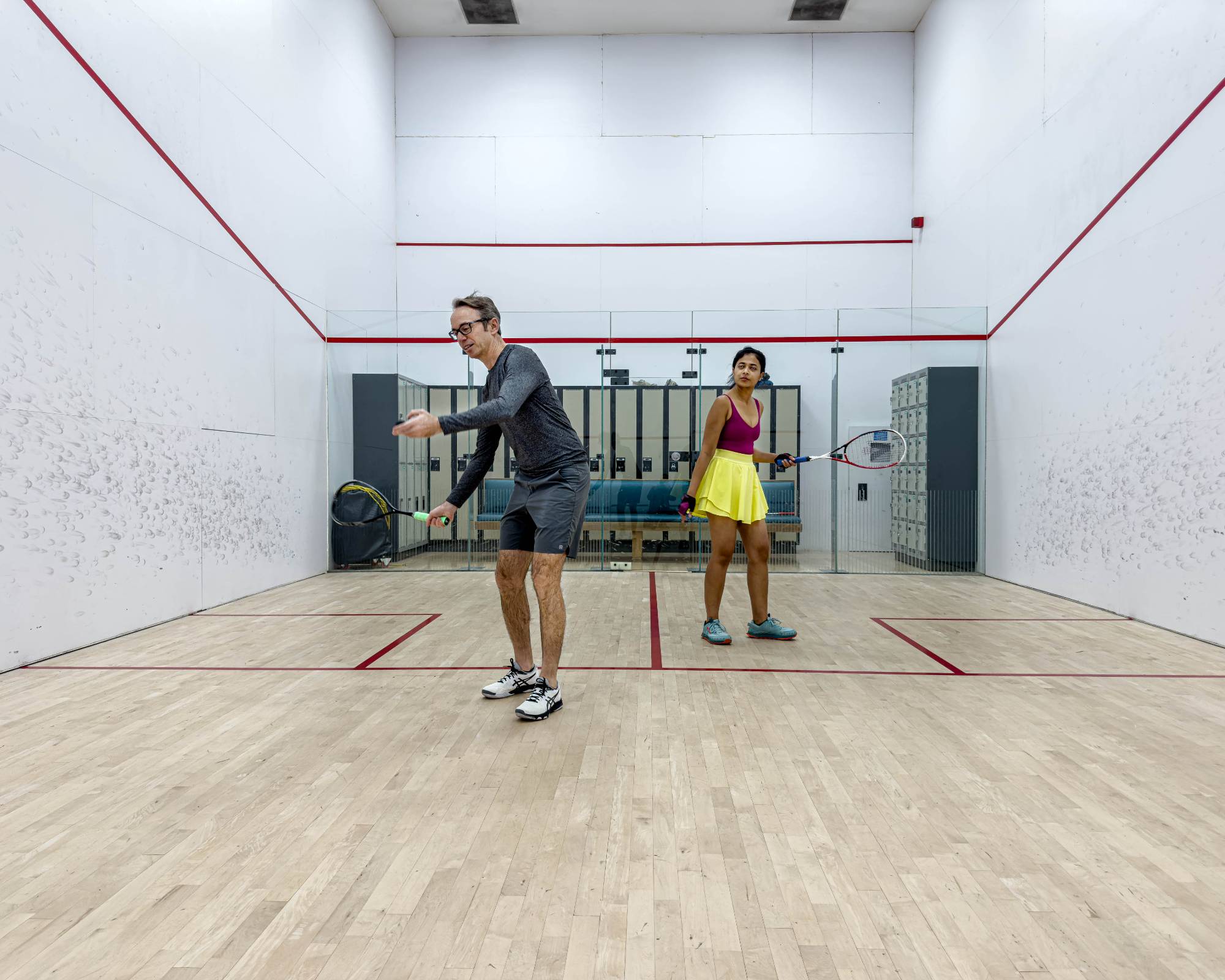 players playing squash